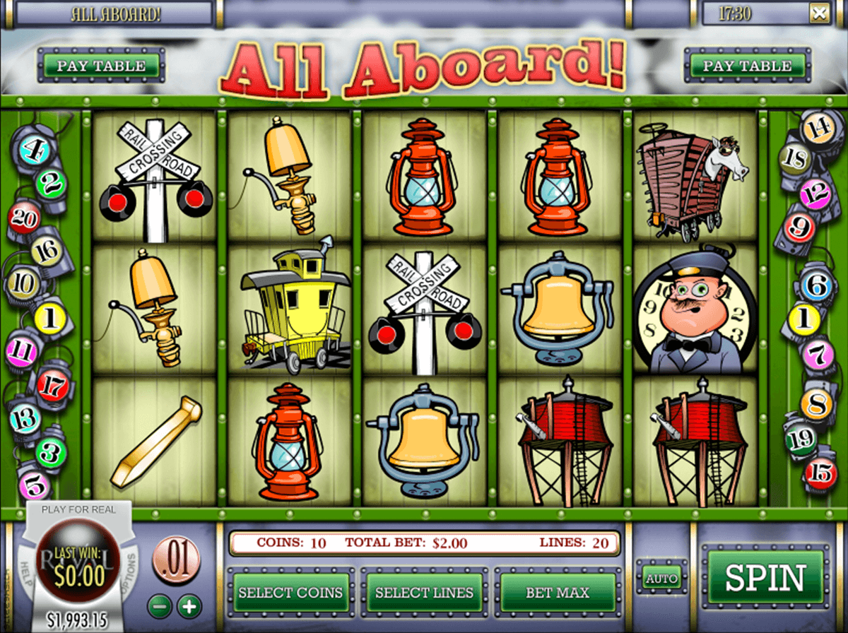 all aboard rival pokie 