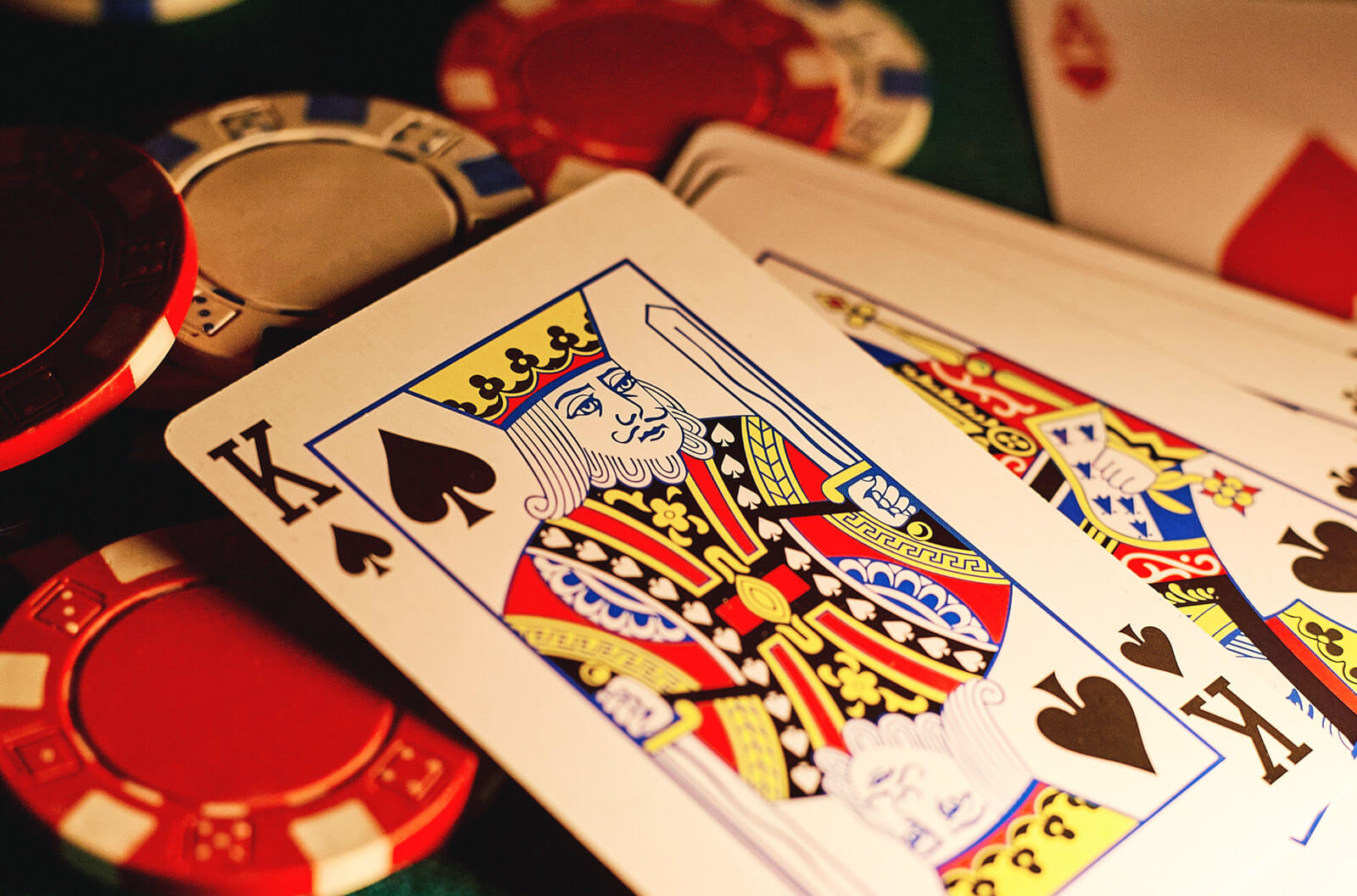 Gambling Casino Card Game King of Spades