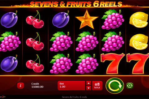 sevens and fruits  reels playson pokie