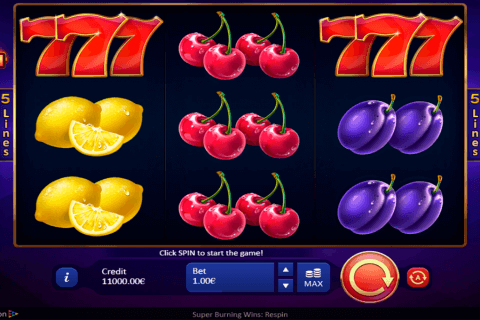 super burning wins respin playson pokie